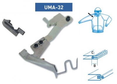 Приспособление UMA-32 45х22,5x5 мм H